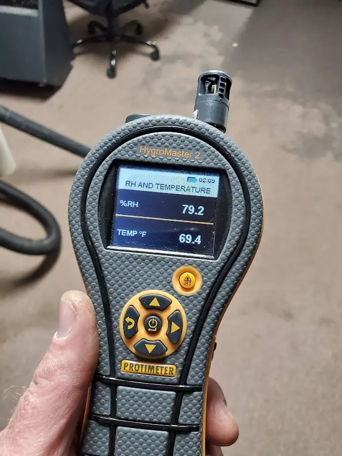 Moisture meter humidity assessment for Mold Remediation & Removal in Lower Salford